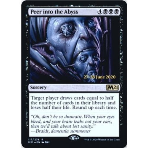 Peer into the Abyss (Core Set 2021 Prerelease Foil) | Promotional Cards