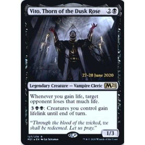 Vito, Thorn of the Dusk Rose (Core Set 2021 Prerelease Foil)
