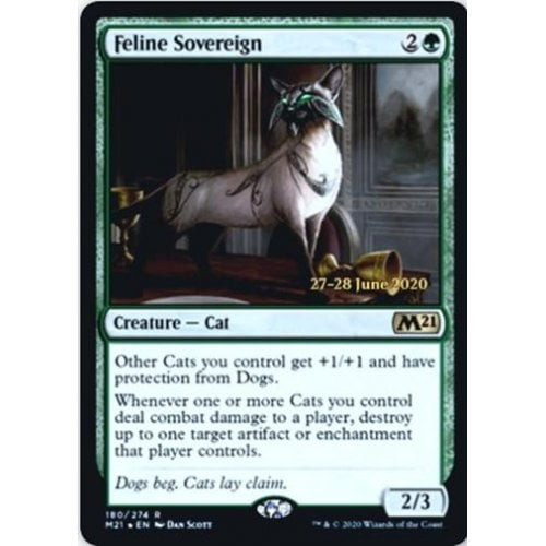 Feline Sovereign (Core Set 2021 Prerelease Foil) | Promotional Cards