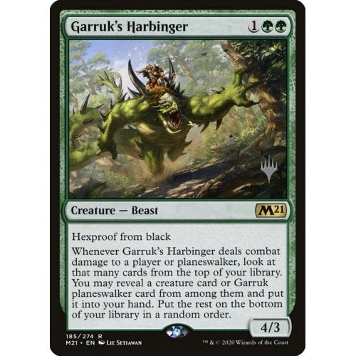 Garruk's Harbinger (Promo Pack foil) | Promotional Cards