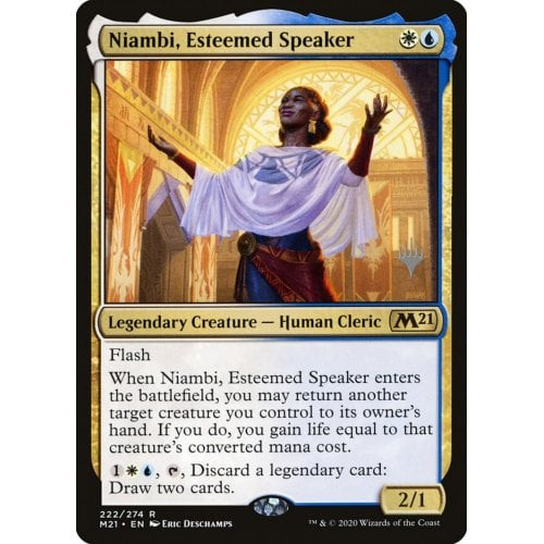 Niambi, Esteemed Speaker (Promo Pack foil) | Promotional Cards