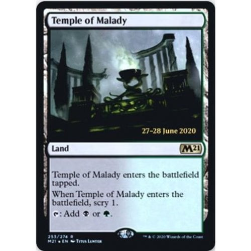 Temple of Malady (Core Set 2021 Prerelease Foil)