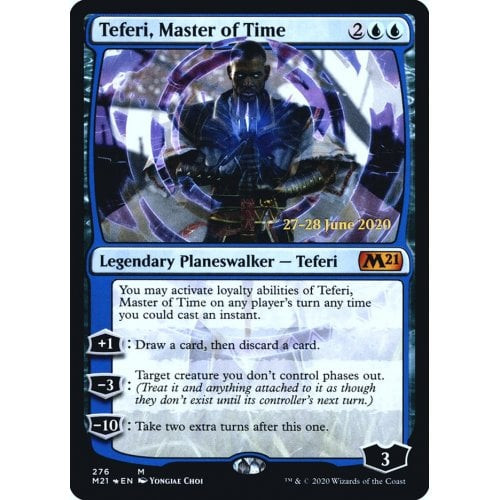 Teferi, Master of Time (Alternate Art #276) (Core Set 2021 Prerelease Foil)