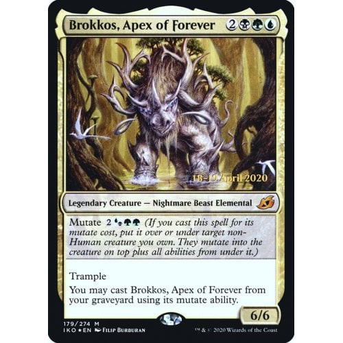 Brokkos, Apex of Forever (Ikoria: Lair of Behemoths Prerelease foil)