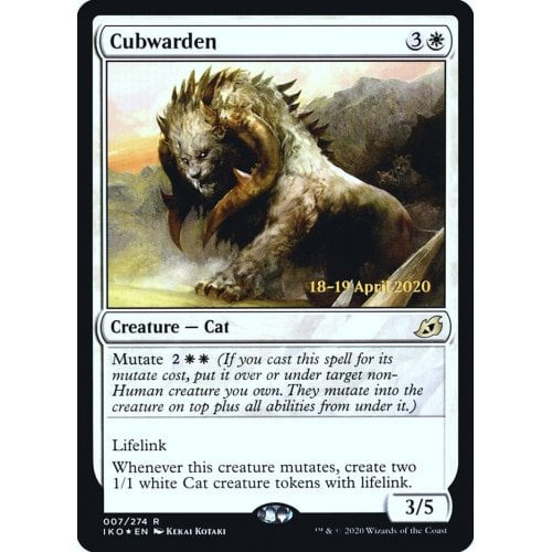 Cubwarden (Ikoria: Lair of Behemoths Prerelease foil)