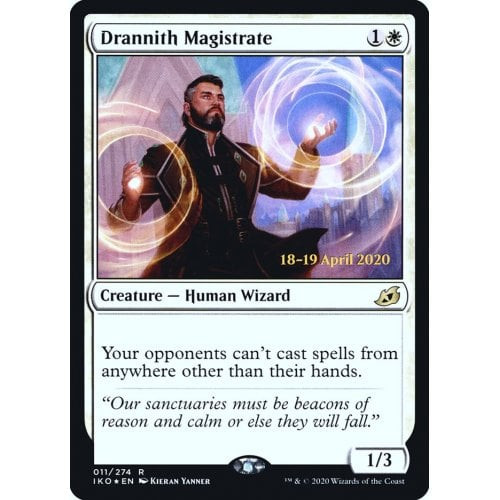 Drannith Magistrate (Ikoria: Lair of Behemoths Prerelease foil) | Promotional Cards