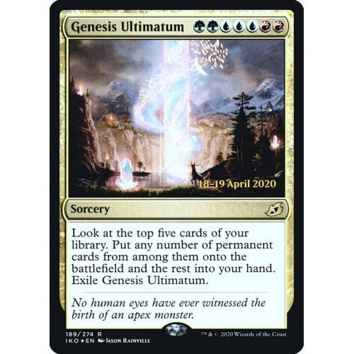 Genesis Ultimatum (Ikoria: Lair of Behemoths Prerelease foil) | Promotional Cards
