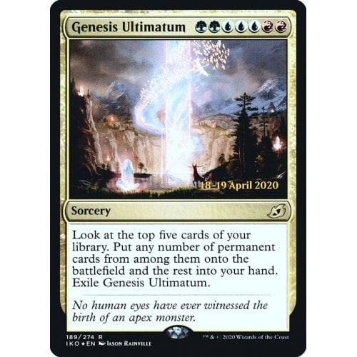 Genesis Ultimatum (Ikoria: Lair of Behemoths Prerelease foil)