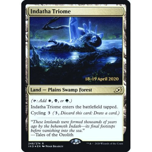 Indatha Triome (Ikoria: Lair of Behemoths Prerelease foil)