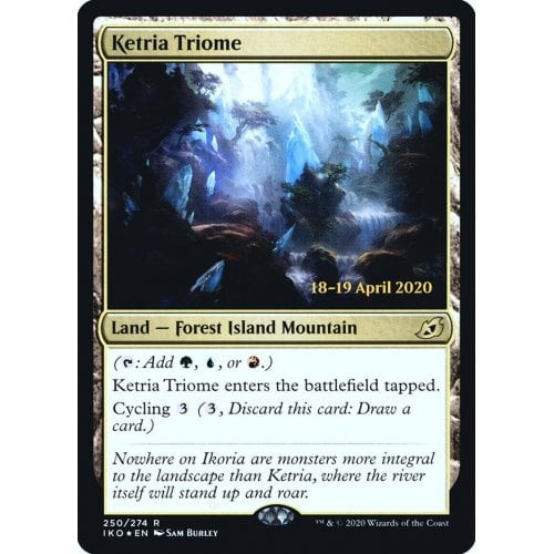 Ketria Triome (Ikoria: Lair of Behemoths Prerelease foil)