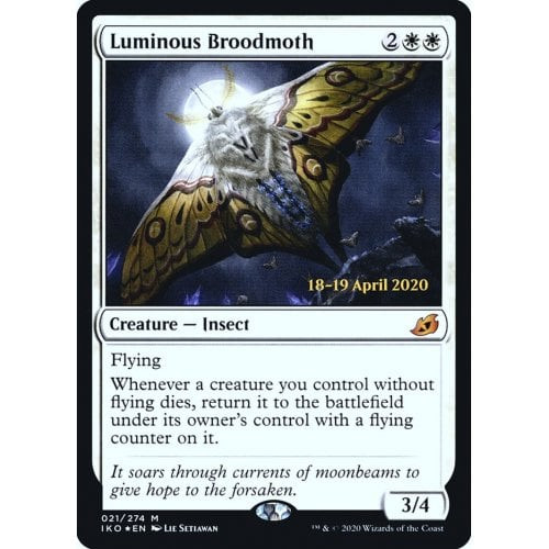 Luminous Broodmoth (Ikoria: Lair of Behemoths Prerelease foil)