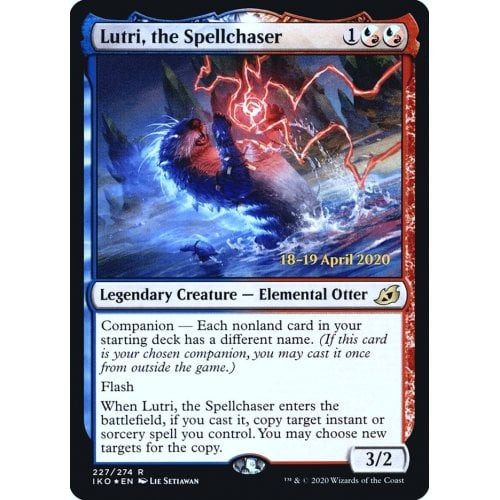 Lutri, the Spellchaser (Ikoria: Lair of Behemoths Prerelease foil) | Promotional Cards