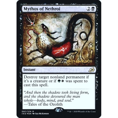 Mythos of Nethroi (Ikoria: Lair of Behemoths Prerelease foil)