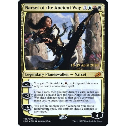 Narset of the Ancient Way (Ikoria: Lair of Behemoths Prerelease foil)