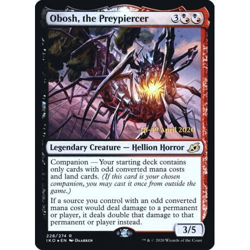 Obosh, the Preypiercer (Ikoria: Lair of Behemoths Prerelease foil)