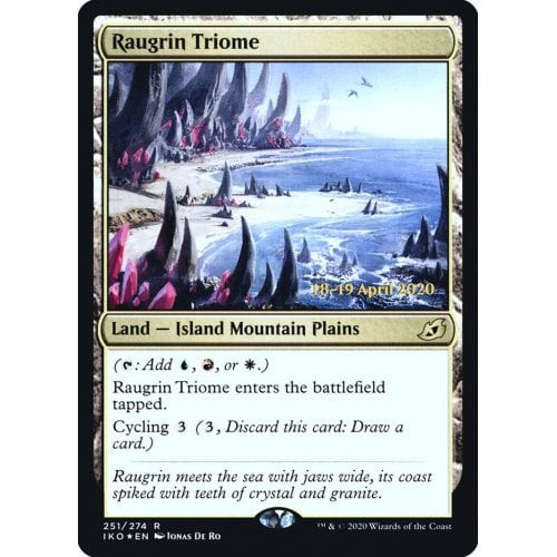 Raugrin Triome (Ikoria: Lair of Behemoths Prerelease foil)