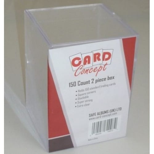 2-Piece 150 Card Clear Gaming Box
