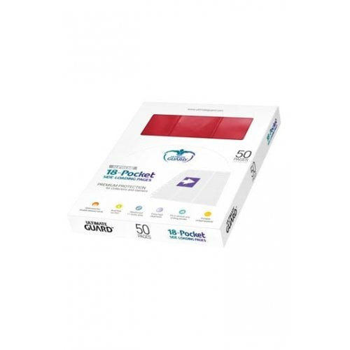50ct/1 Box 18-Pocket Pages Side-Loading - Red