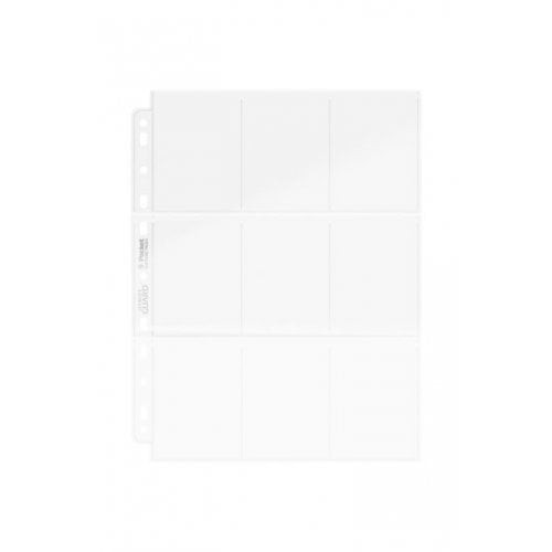 100ct 9-Pocket Clear Toploading Page with 11 Holes