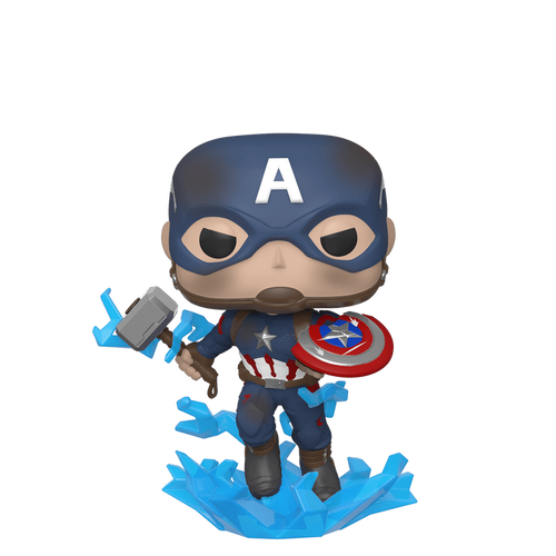 POP! Marvel - Avengers Endgame #573 Captain America with Broken Shield & Mjolnir
