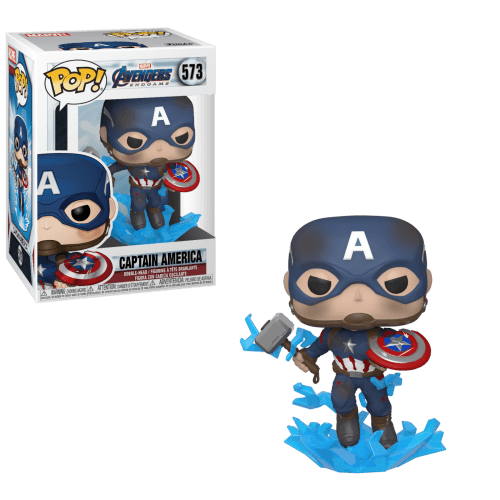 POP! Marvel - Avengers Endgame #573 Captain America with Broken Shield & Mjolnir