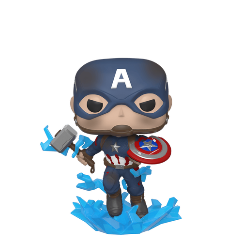 POP! Marvel - Avengers Endgame #573 Captain America with Broken Shield & Mjolnir