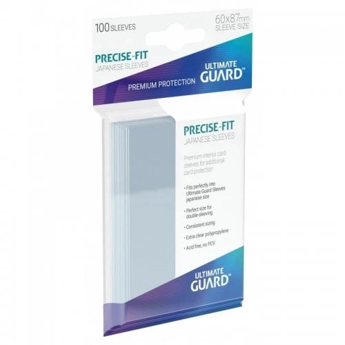 Precise-Fit Sleeves Top-Loading Japanese Size Transparent (100)