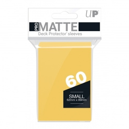 Pro-Matte Yellow Small Deck Protector Sleeves 60ct