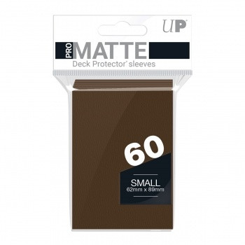 Pro-Matte Brown Small Deck Protector Sleeves 60ct