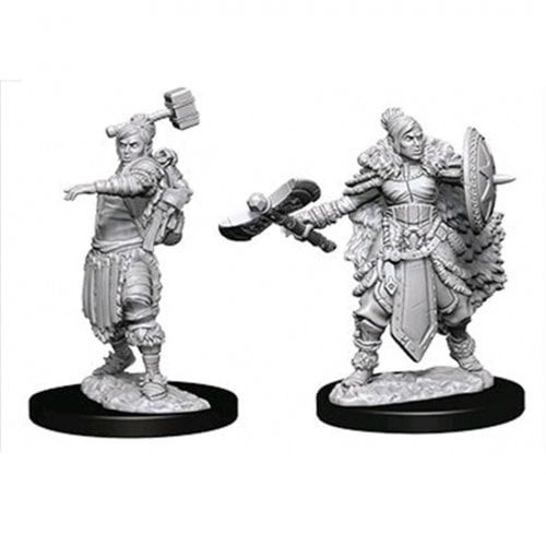 D&D Nolzur's Marvelous Miniatures - Half-Orc Female Barbarian (73703)