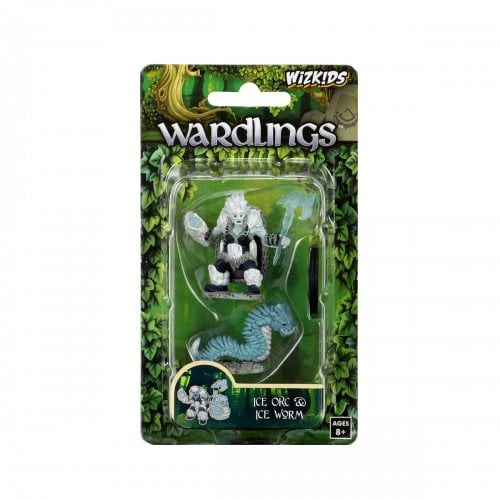 WizKids Wardlings Miniatures (Wave 4) - Ice Orc & Ice Worm