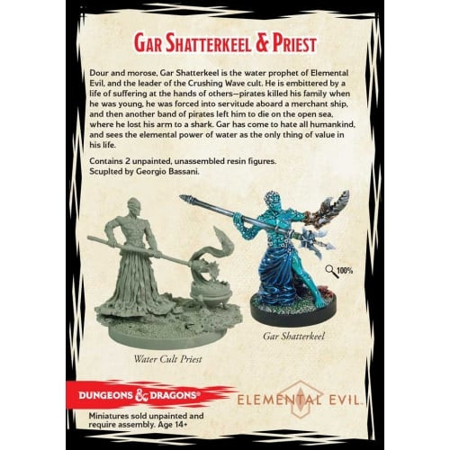 Dungeons & Dragons Collector's Series: Elemental Evil - Gar Shatterkeel & Water Priest