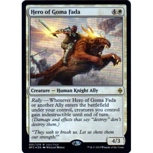 Hero of Goma Fada (Battle for Zendikar Intro Pack Promo) | Battle for Zendikar