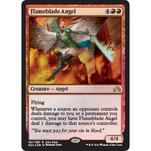 Flameblade Angel (Shadows over Innistrad Intro Pack Promo)