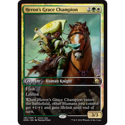 Heron's Grace Champion (Eldritch Moon Game Day foil)