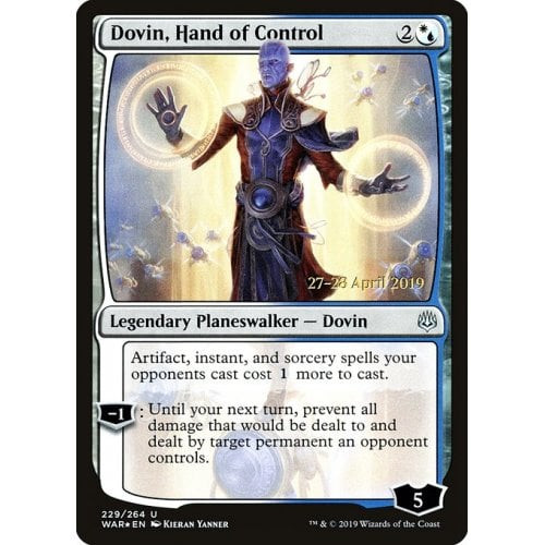 Dovin, Hand of Control (War of the spark Prerelease foil)