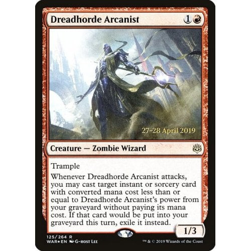 Dreadhorde Arcanist (War of the Spark Prerelease foil)