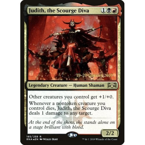 Judith, the Scourge Diva (Ravnica Allegiance Prerelease foil) | Promotional Cards