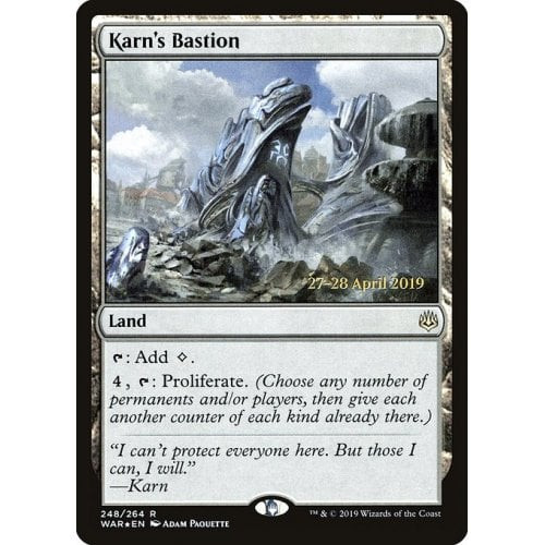 Karn's Bastion (War of the Spark Prerelease foil)