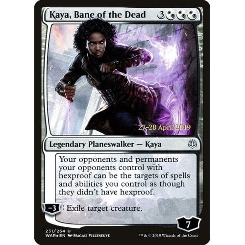Kaya, Bane of the Dead (War of the Spark Prerelease foil)
