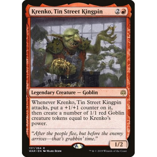 Krenko, Tin Street Kingpin (Promo Pack non-foil)