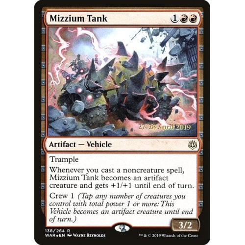 Mizzium Tank (War of the Spark Prerelease foil)