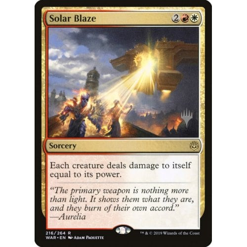 Solar Blaze (Promo Pack foil) | Promotional Cards