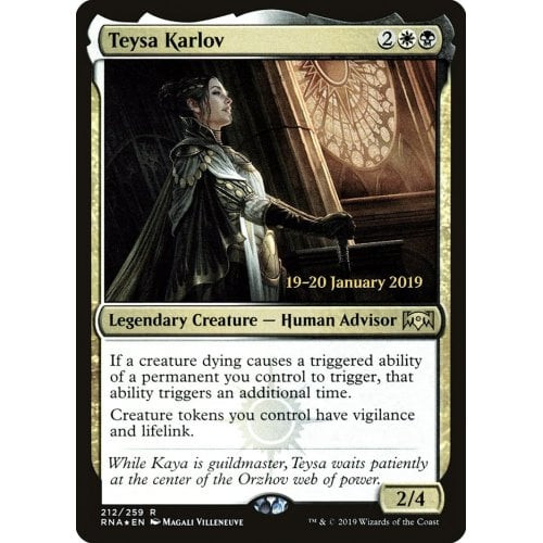 Teysa Karlov (Ravnica Allegiance Prerelease foil)