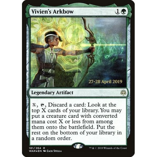 Vivien's Arkbow (War of the Spark Prerelease foil)