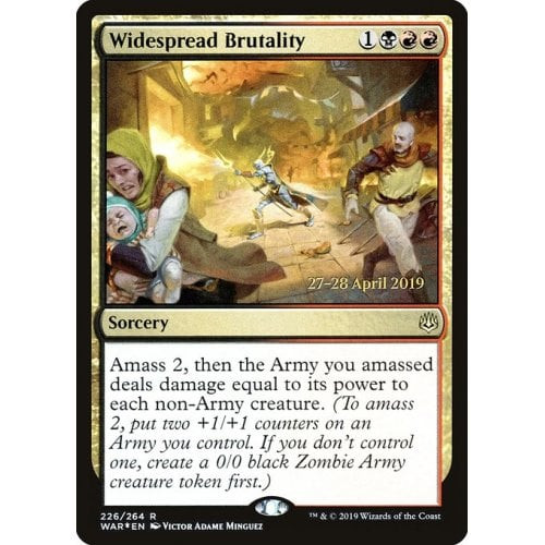 Widespread Brutality (War of the Spark Prerelease foil) | Promotional Cards