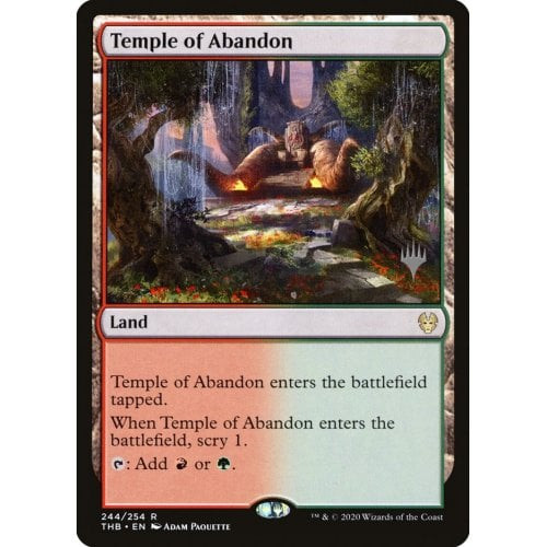 Temple of Abandon (Promo Pack non-foil) | Promotional Cards