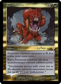 Raging Kavu (Invasion Prerelease foil) (Latin)