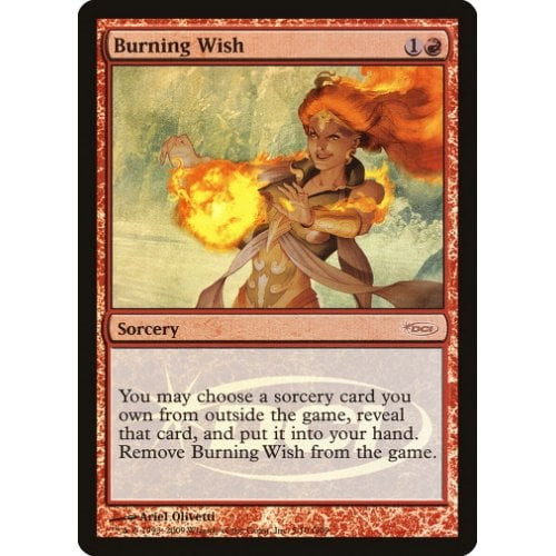 Burning Wish (Judge Foil) | Promotional Cards