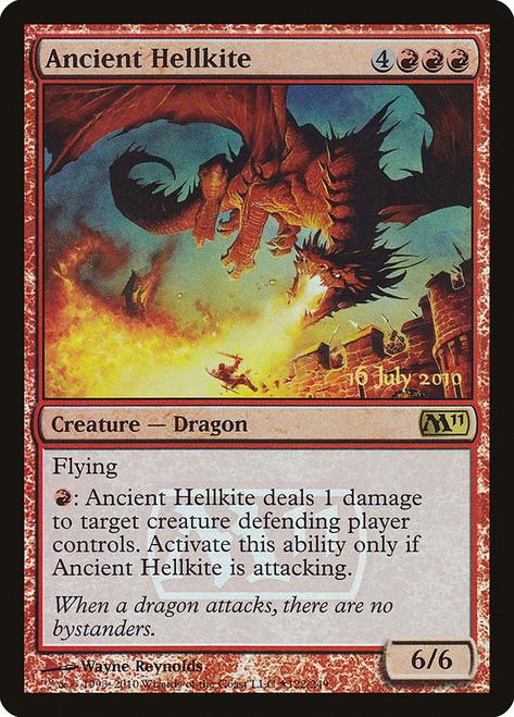 Ancient Hellkite (2011 Core Set Launch foil)